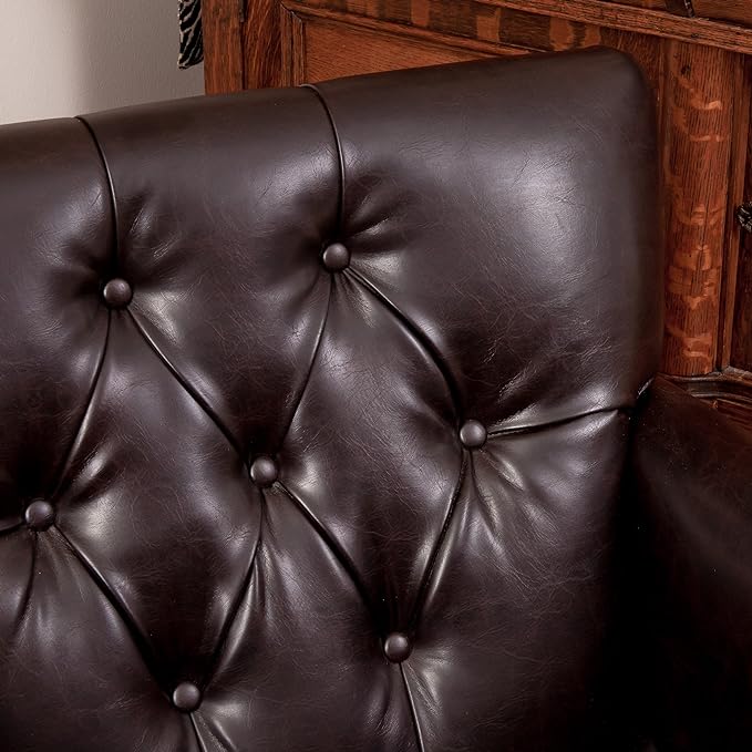 Harrison tufted club chair by American Smart EP with plush upholstery and classic design, shown in a cozy living room setting
