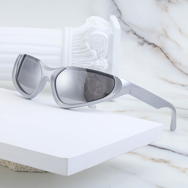 Windproof sports sunglasses for women and men by American Smart, featuring a Y2K Millennium outdoor design with UV protection.