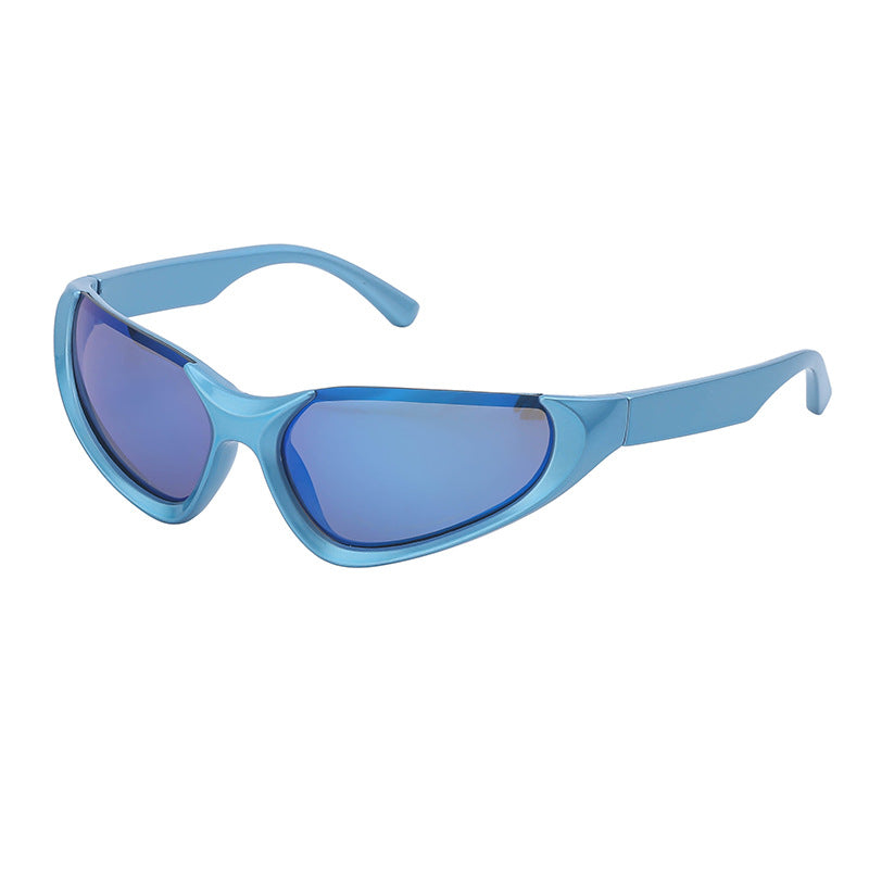 Windproof sports sunglasses for women and men by American Smart EP, featuring Y2K Millennium outdoor style and UV protection.