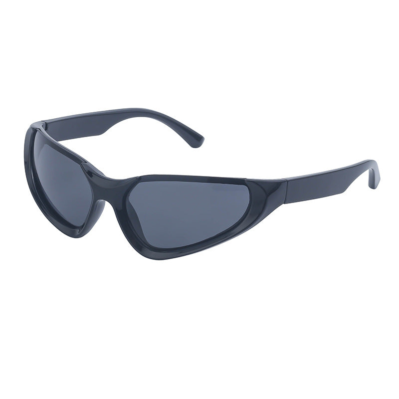 American Smart windproof sports sunglasses for women and men, Y2K style outdoor sunglasses with UV protection and modern design.