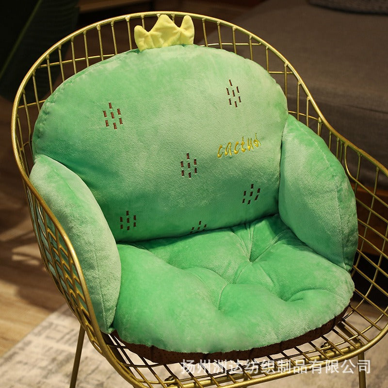Cartoon animal connected seat cushion, integrated chair cushion, office sedentary student seat cushion - American Smart