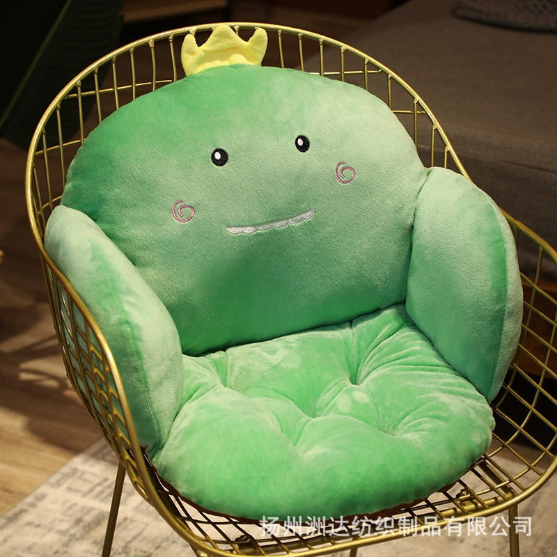 Cartoon animal connected seat cushion, integrated chair cushion, office sedentary student seat cushion - American Smart