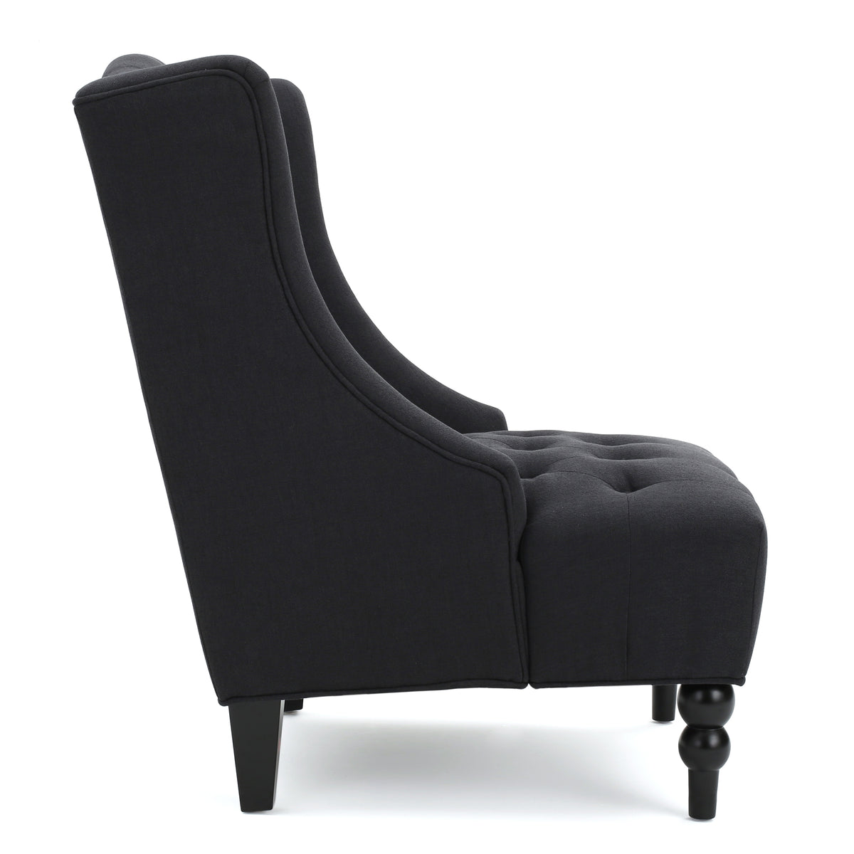 American Smart Toddman hi-back club chair with plush upholstery and wooden legs, showcasing a stylish and comfortable lounge seating option.