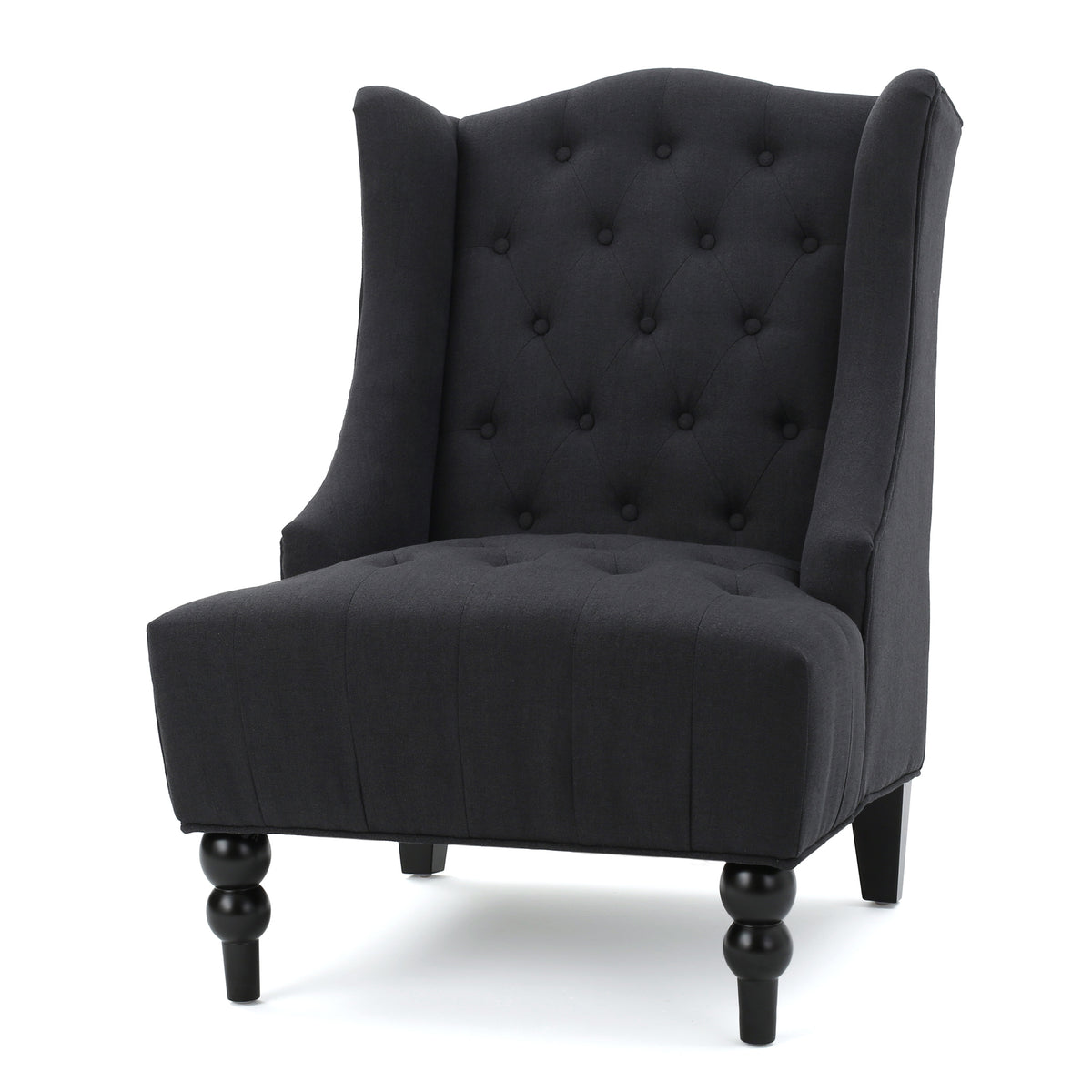 American Smart Toddman hi-back club chair with plush upholstery and wooden legs, showcasing a modern, comfortable design.