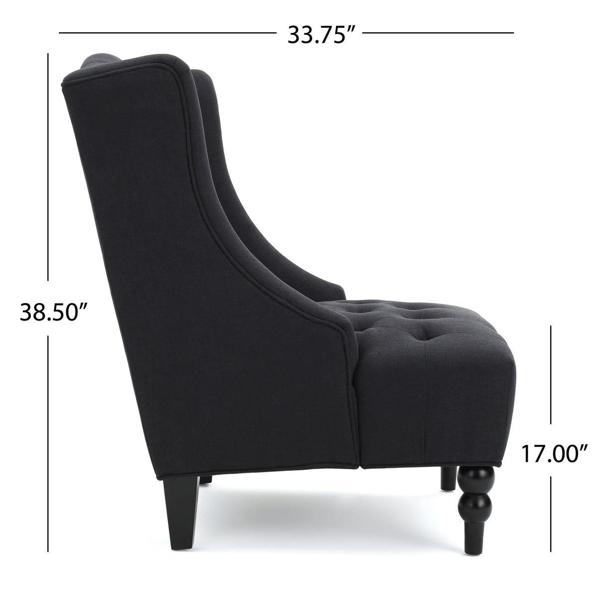 American Smart Toddman Hi-Back Club Chair with plush upholstery and wooden legs, showcasing a stylish, comfortable seating option.