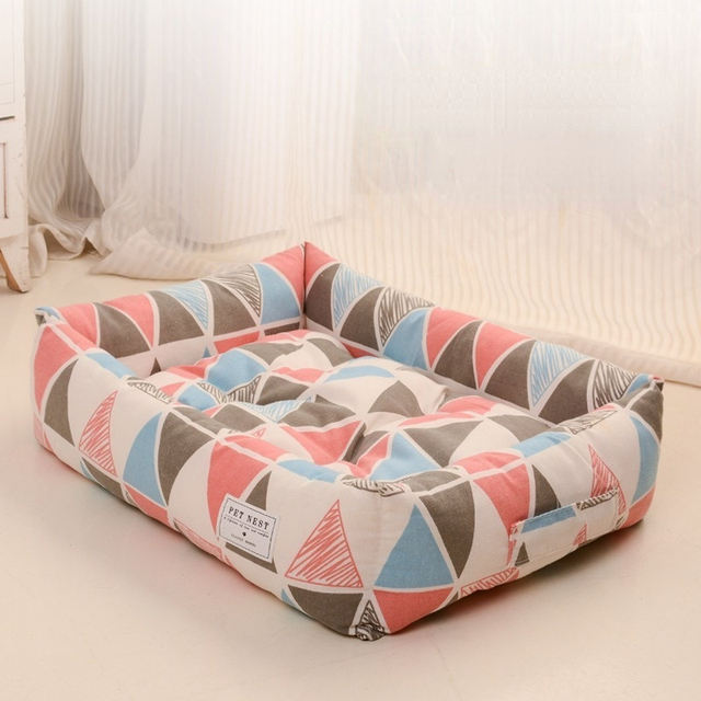 American Smart four-season washable cat litter cooler pet nest with PP cotton, suitable for dogs and cats in summer and winter.