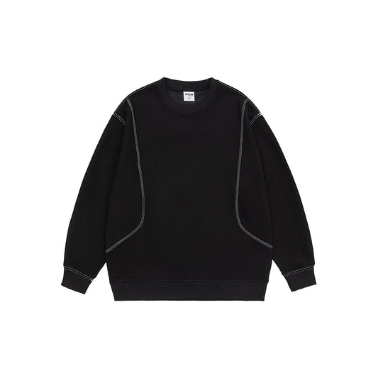 Men's oversized American Smart hoodie with round neck, loose fit, and comfortable sweatshirt style, perfect for casual outerwear.