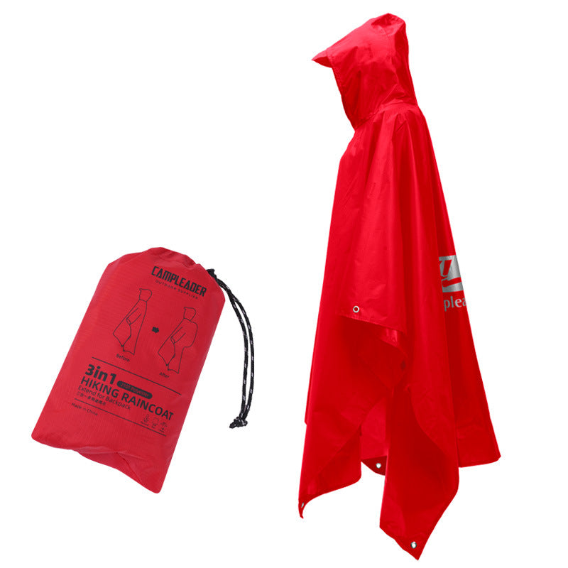 American Smart EP 3-in-1 waterproof rain poncho for motorcycle, camping, hiking, and travel outdoor activities.