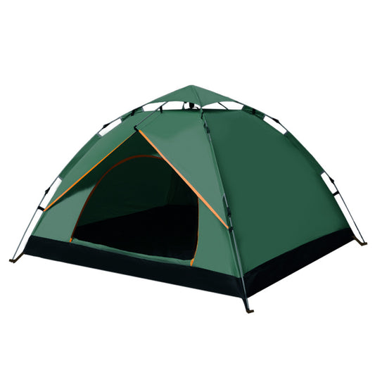 American Smart outdoor automatic beach camping tent with breathable rainproof fabric, quick open design, two doors, and sun protection.