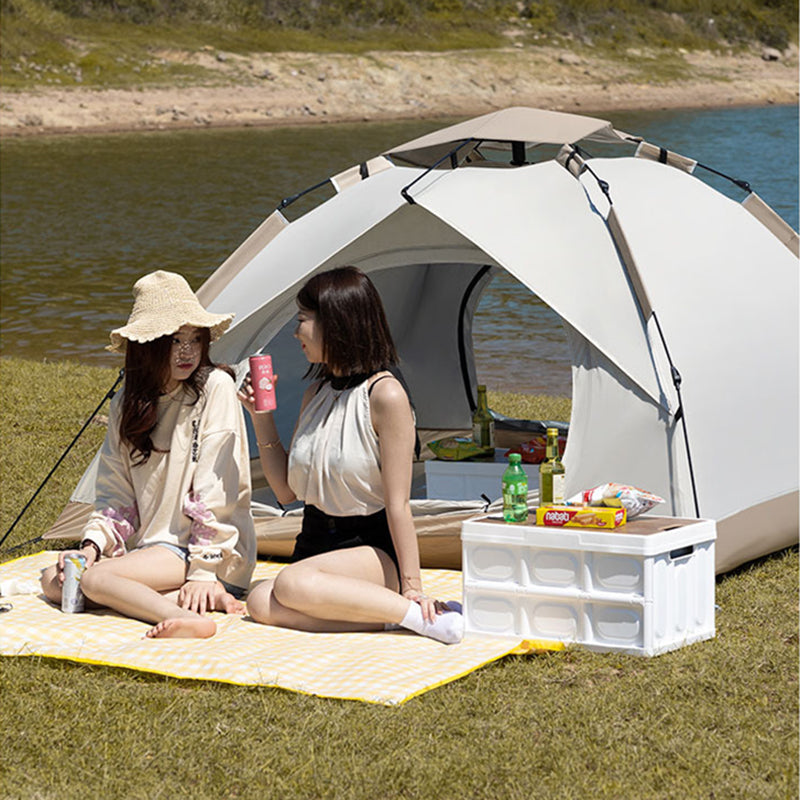 American Smart outdoor automatic beach camping tent with two doors, breathable, rainproof, and sunscreen features in a quick-open design