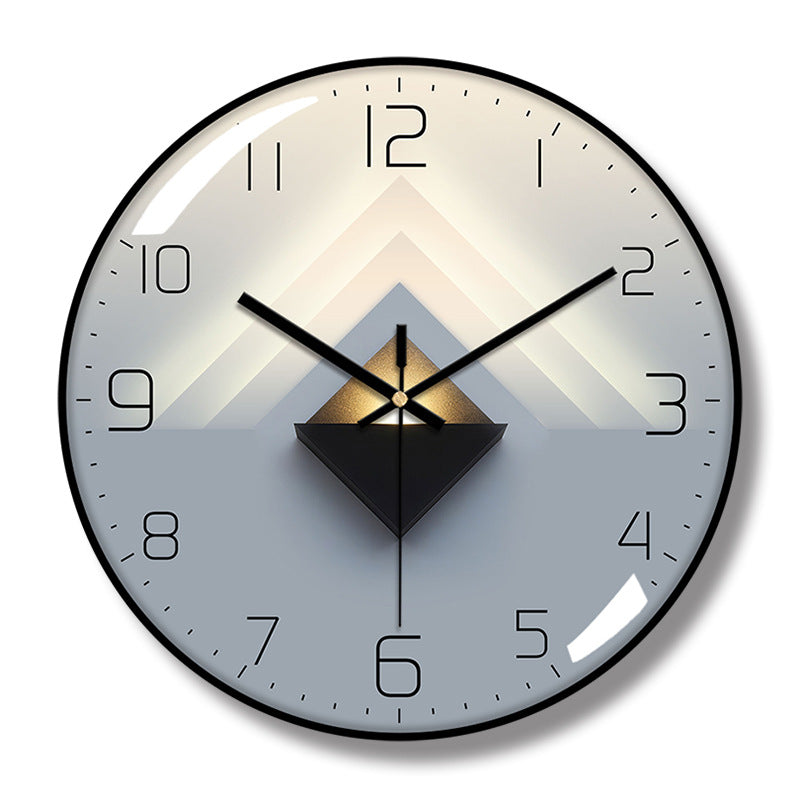 American Smart EP 12-inch minimalist silent wall clock with Nordic design, ideal for living rooms, featuring a quartz movement.