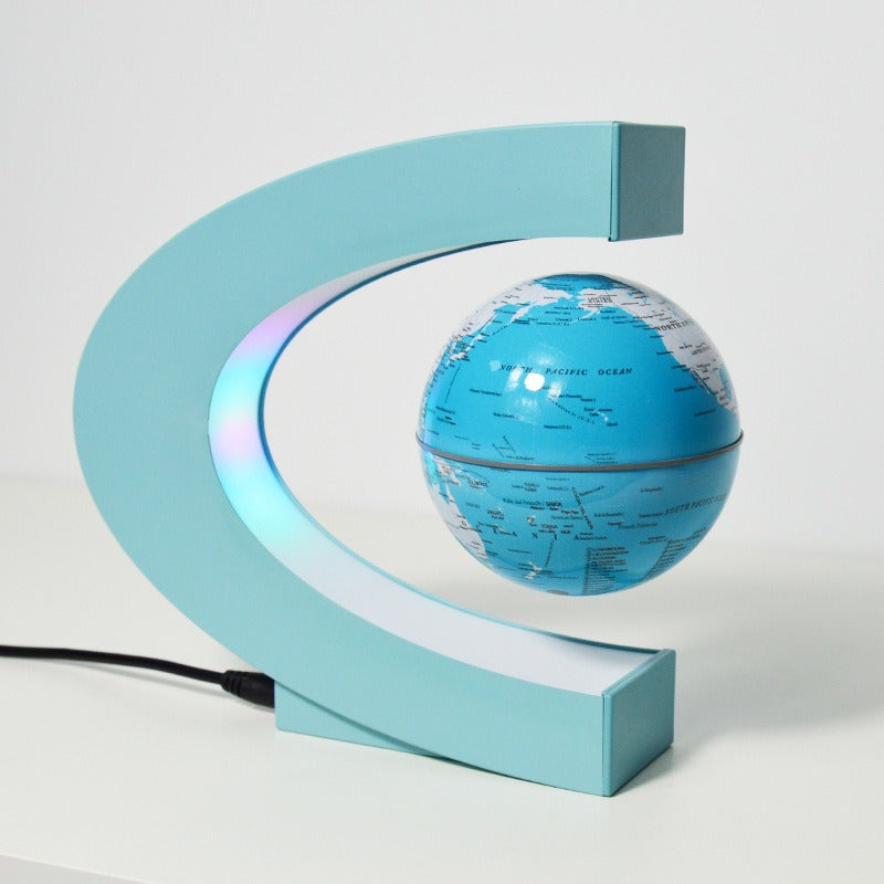 C-Shaped 3-Inch Magnetic Levitation Globe Creative Gifts For Valentine's Day Novel Home Decorations - American Smart