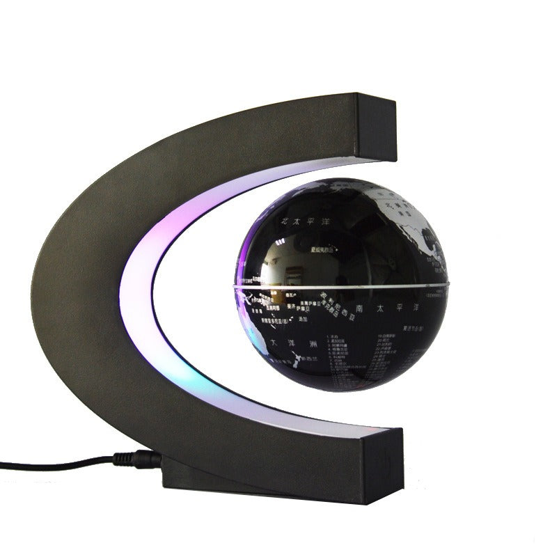 C-Shaped 3-Inch Magnetic Levitation Globe Creative Gifts For Valentine's Day Novel Home Decorations - American Smart