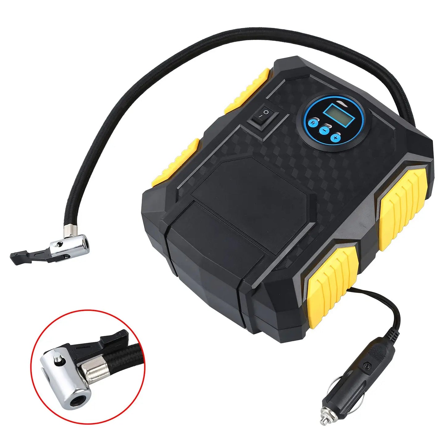 Digital Tire Inflator DC 12 Volt Car Portable Air Compressor Pump 150 PSI Car Air Compressor for Car Bicycles Motorcycles - American Smart