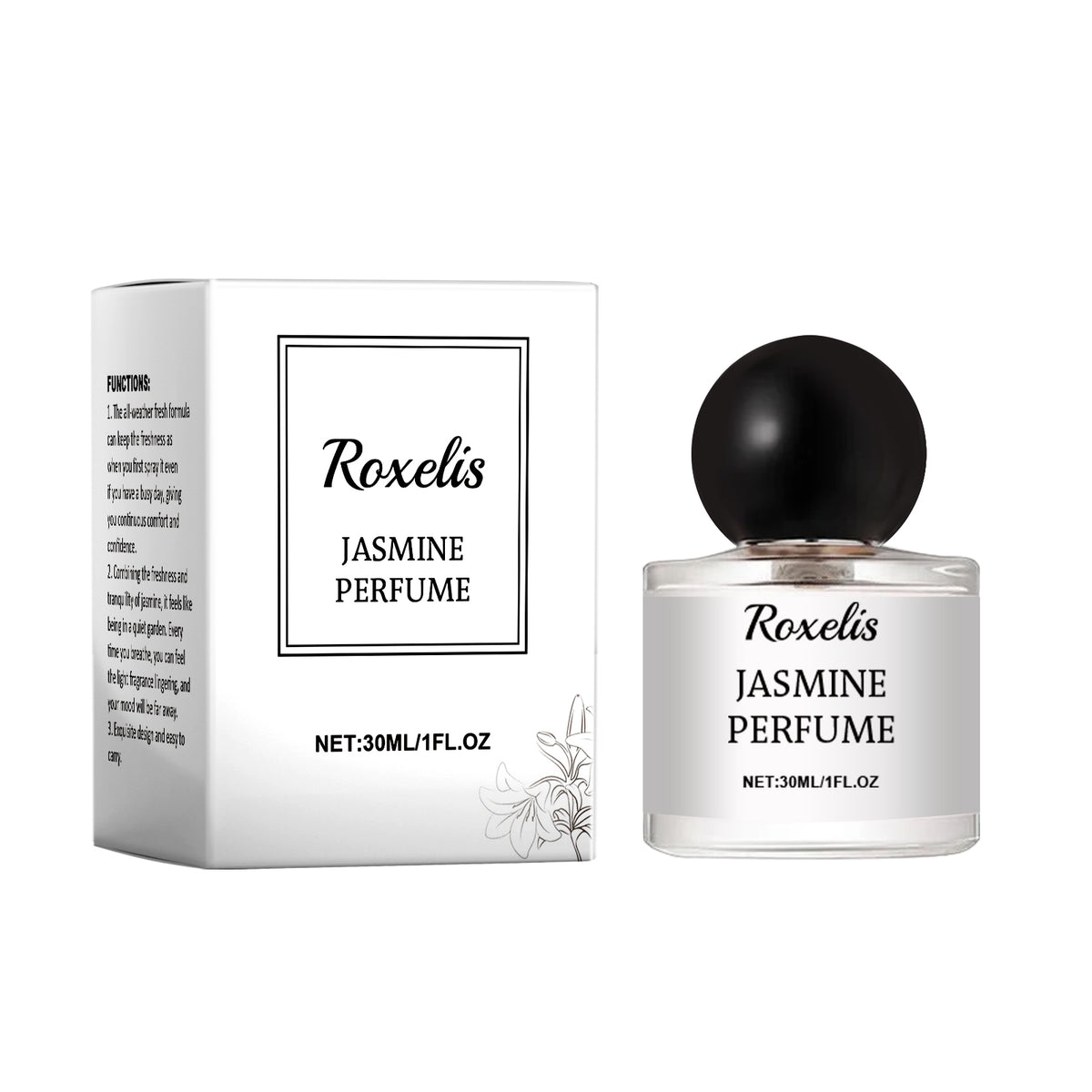 Romantic Jasmine perfume by American Smart EP, elegant floral eau de toilette with wood notes and charming fragrance.