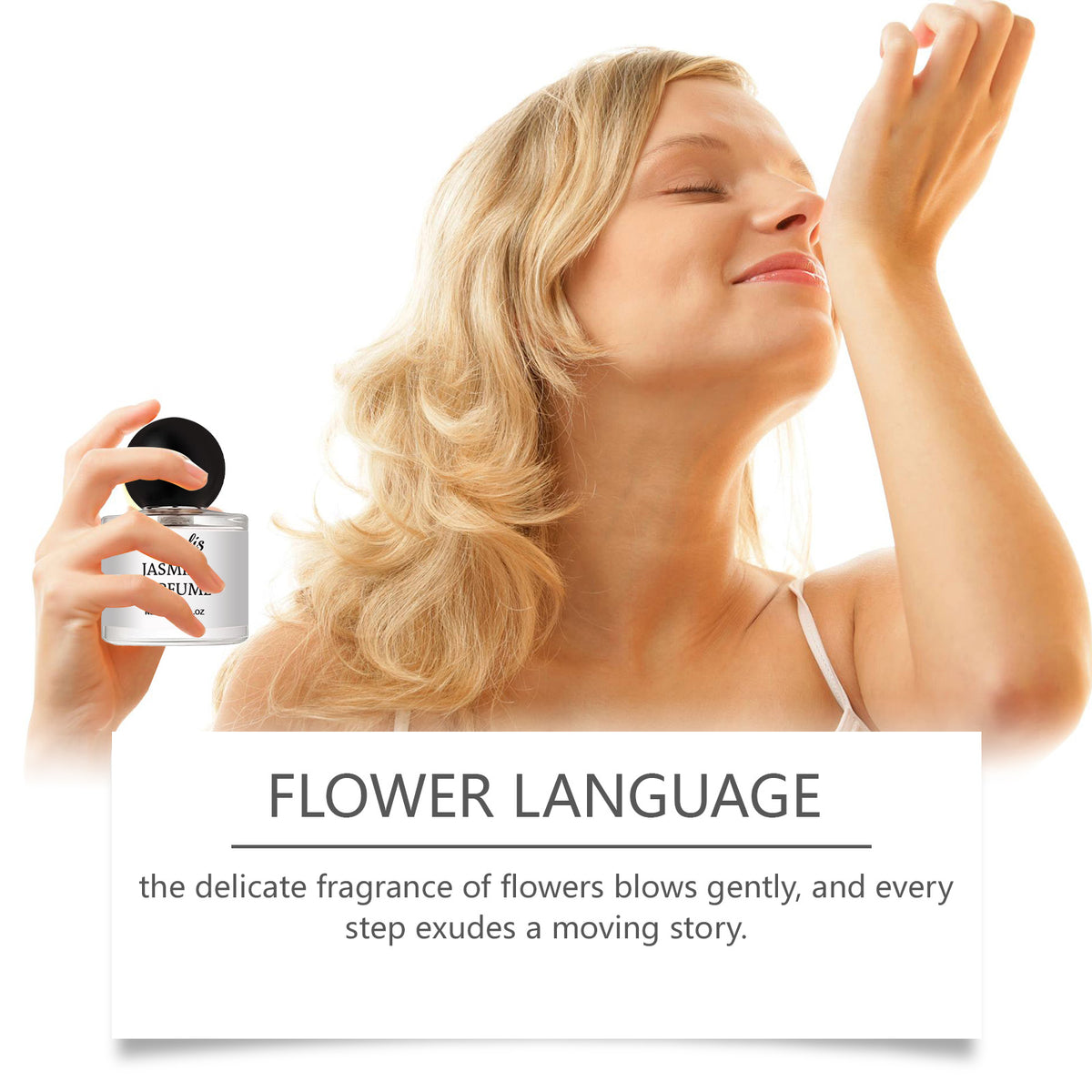 Romantic Jasmine perfume by American Smart - EP, elegant floral eau de toilette with wood and floral notes, exuding charm and fragrance.