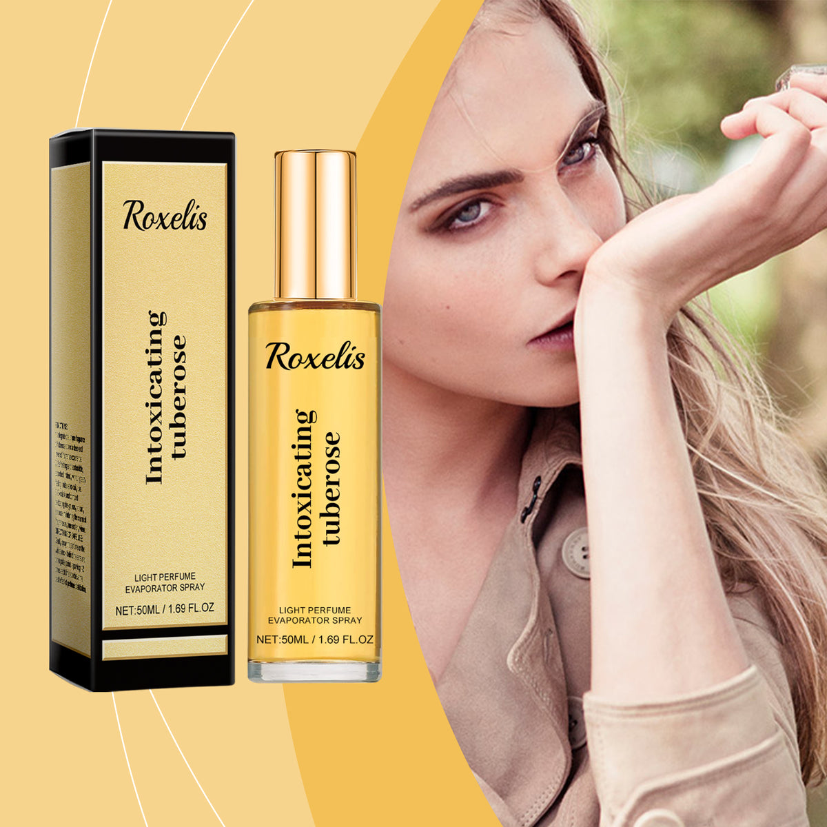 American Smart EP Tuberose Charm Eau De Toilette bottle, elegant couple dating perfume, portable and long-lasting floral fragrance.