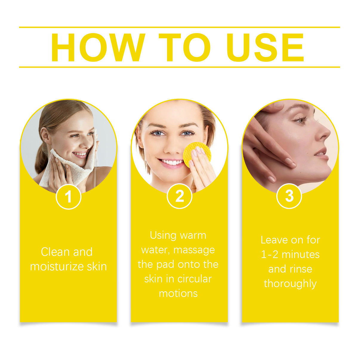 American Smart EP turmeric acid cotton tablet for gentle daily facial cleansing and moisturizing skincare.