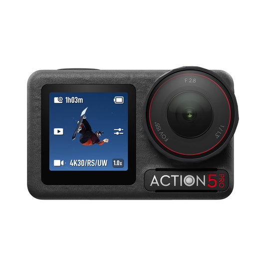 Osmo Action 5 Pro action camera by American Smart - EP, capturing 4K motorcycle riding, travel, and vlogging footage.