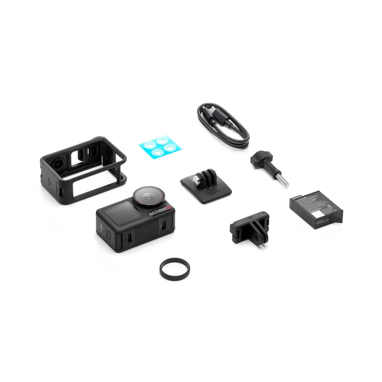 Osmo Action 5 Pro action camera by American Smart - EP, showcasing rugged design ideal for motorcycle riding, vlogging, and travel photography.
