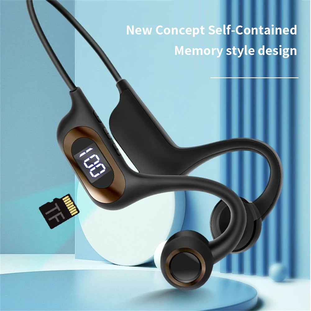 AKZ-G3 Bone Conduction Second Generation Air Conduction Earphones Wireless Bluetooth Earphones Sports Running - American Smart