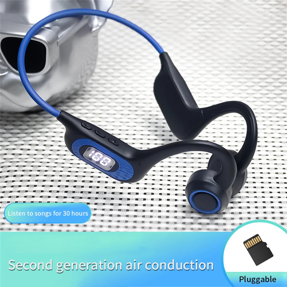 AKZ-G3 Bone Conduction Second Generation Air Conduction Earphones Wireless Bluetooth Earphones Sports Running - American Smart