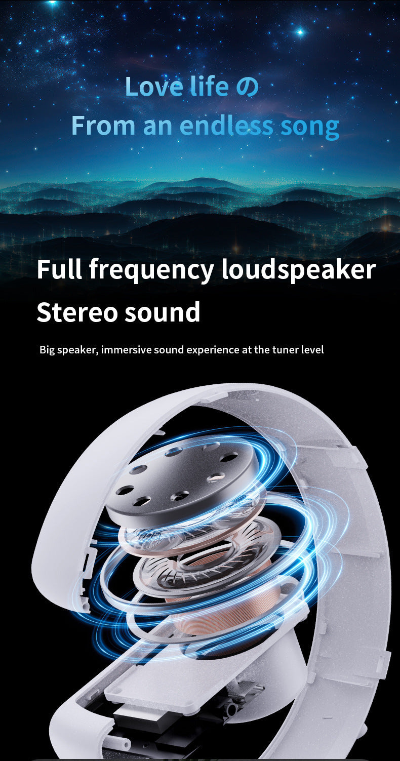 Bluetooth Speaker G63 Colorful Lights Clock Wireless Charging Multifunctional Bluetooth Speaker Colorful Atmosphere Alarm Clock - American Smart