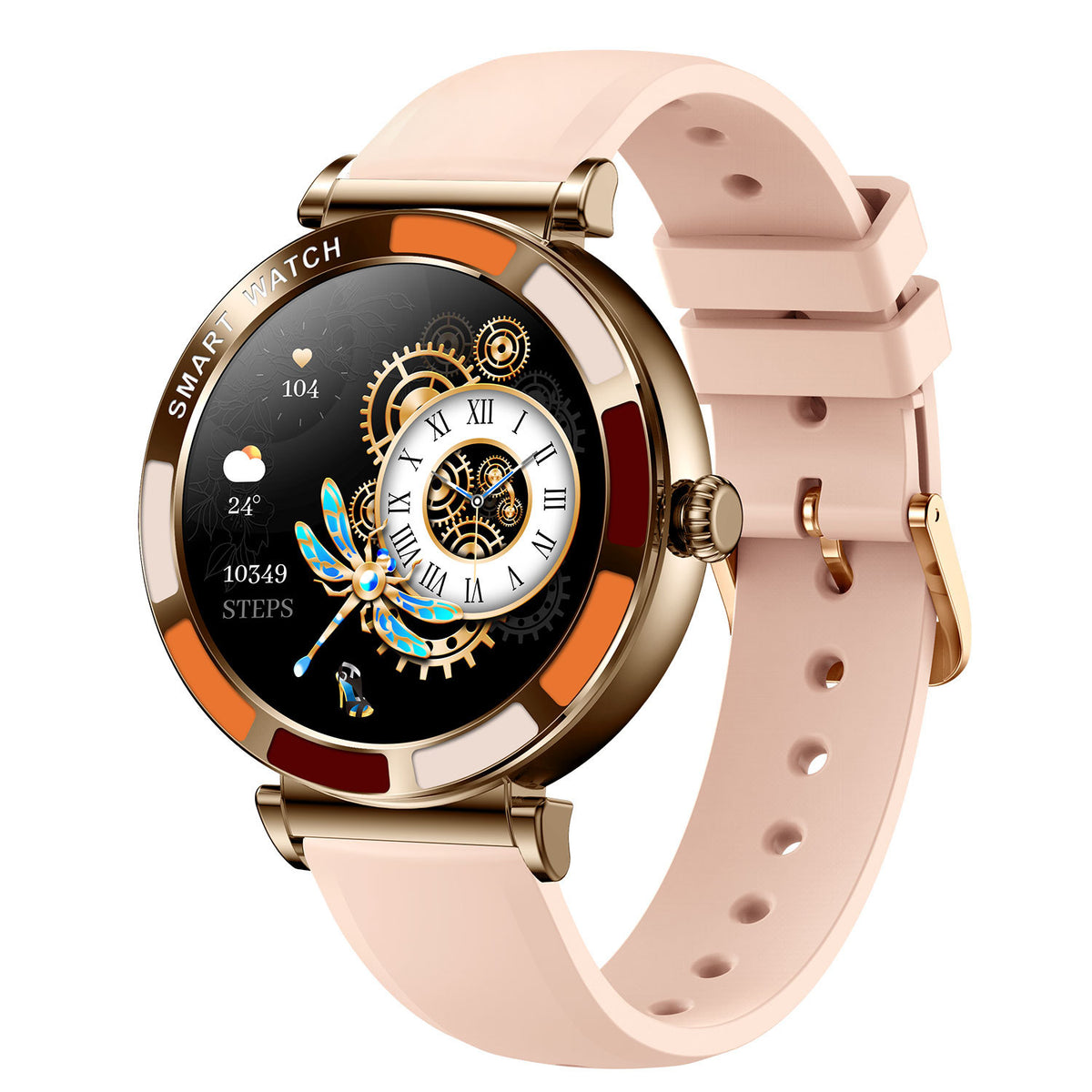 American Smart H20 Smart Watch with Bluetooth calling, health monitoring, AI voice, and fitness tracking on a sporty wristwatch.