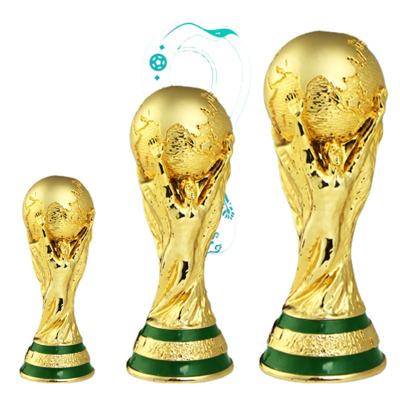 Resin replica of the World Cup Hercules Cup Trophy, commemorating football matches, with detailed craftsmanship by American Smart - EP.