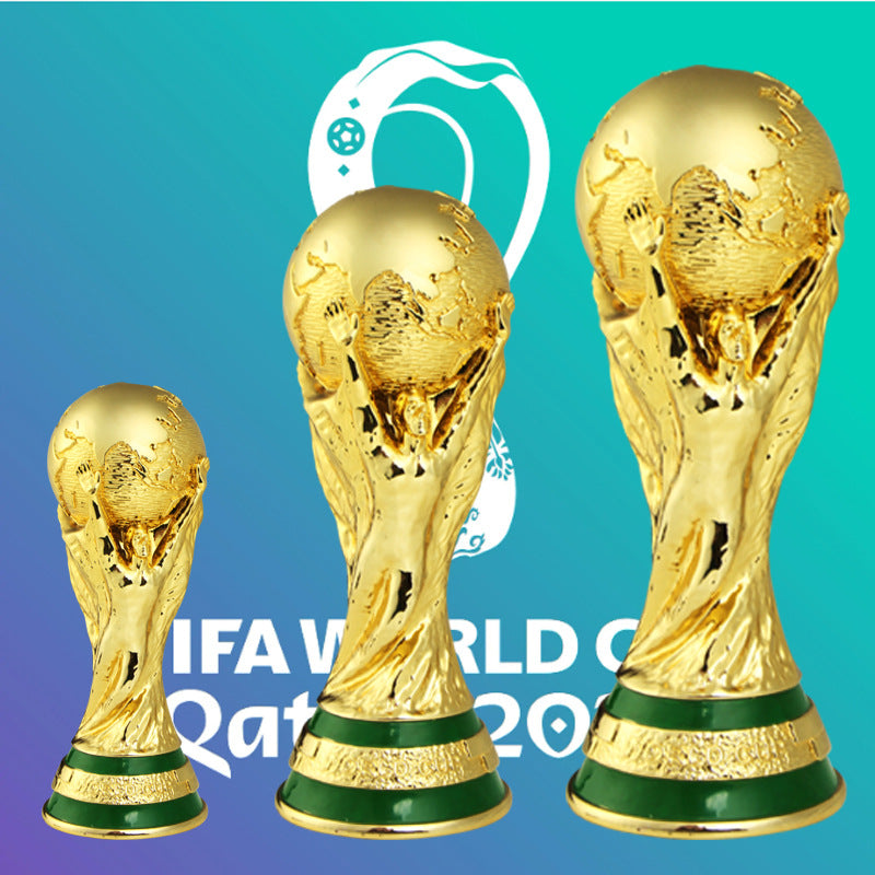 Resin model of the World Cup Hercules Cup trophy for football match commemorations, branded by American Smart - EP.