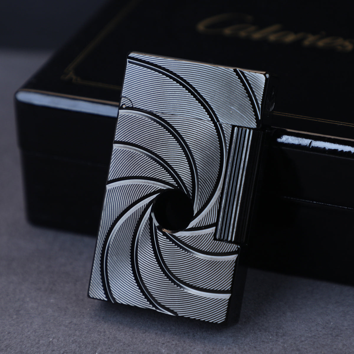 American Smart EP 007 Tornado personalized kerosene and gas engine lighter, featuring a sleek design and custom engraving.