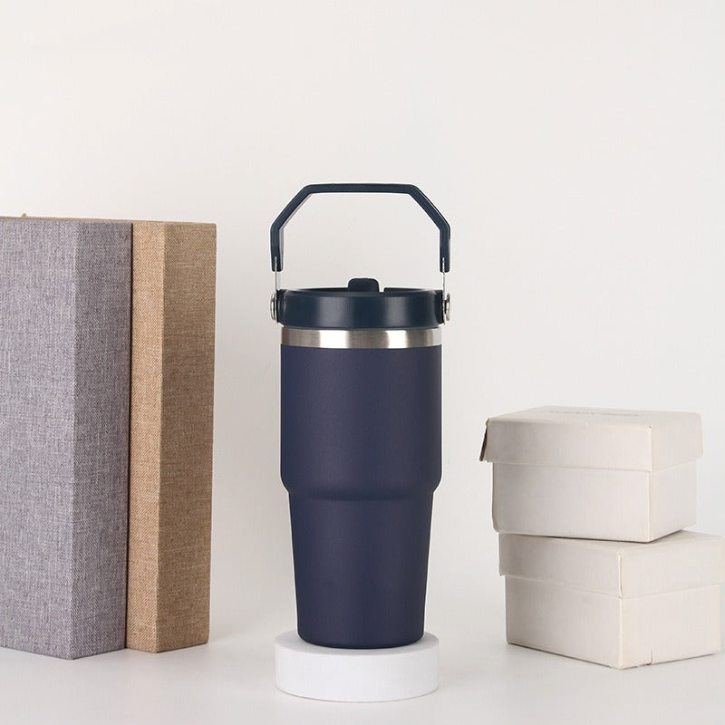 American Smart stainless steel 20oz travel water bottle with handle and cover, ideal for sports, coffee, and on-the-go hydration.