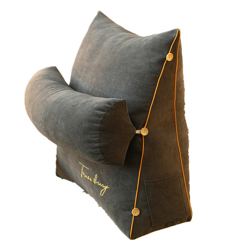 Bed Wedge Pillows Decorative Set Luxury Lumbar Seat Cushion Office Chair Lumbar Back Support Cushion Insertion Sofa Pillow - American Smart