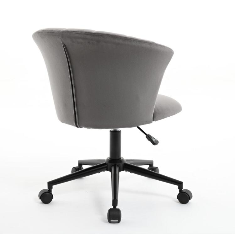 Velvet fabric home office chair with flower shape design, swivel computer desk chair for home or bedroom use by American Smart EP