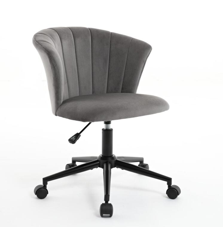 Velvet fabric home office chair by American Smart EP featuring a swivel flower-shaped design for desk or bedroom use.