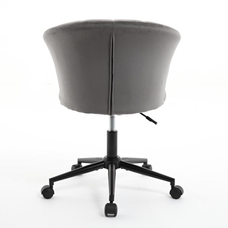 Velvet fabric home office chair by American Smart - EP with swivel and flower-shaped design, suitable for bedroom or workspace.