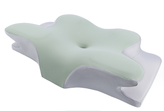 American Smart ergonomic cervical pillow with contour memory foam for neck support and pain relief, odorless orthopedic sleep pillow.