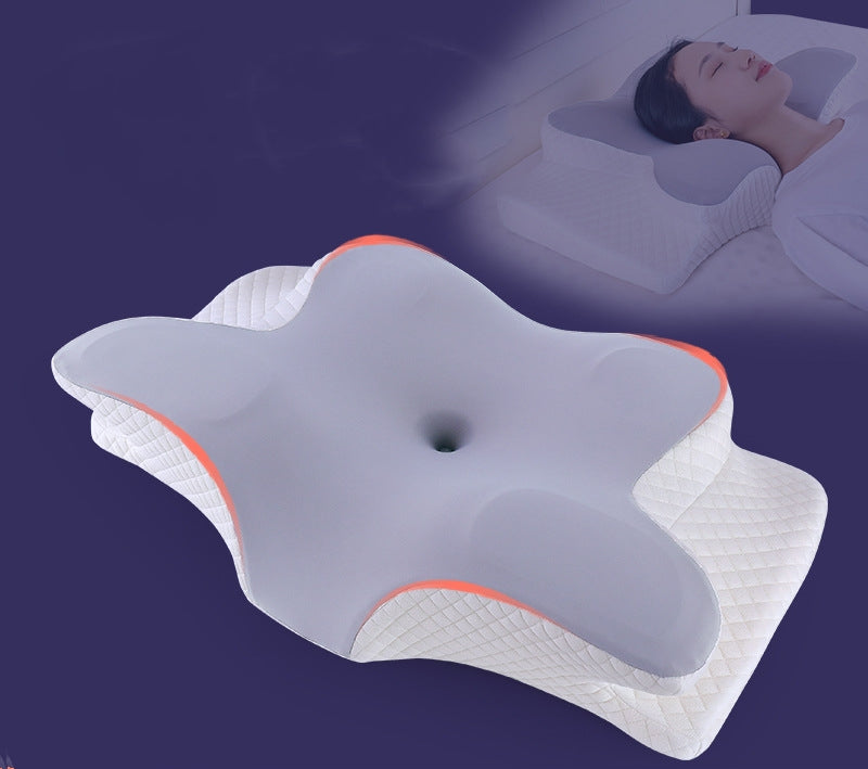American Smart orthopedic cervical pillow with memory foam, contour design, for neck pain relief and comfortable sleep support.