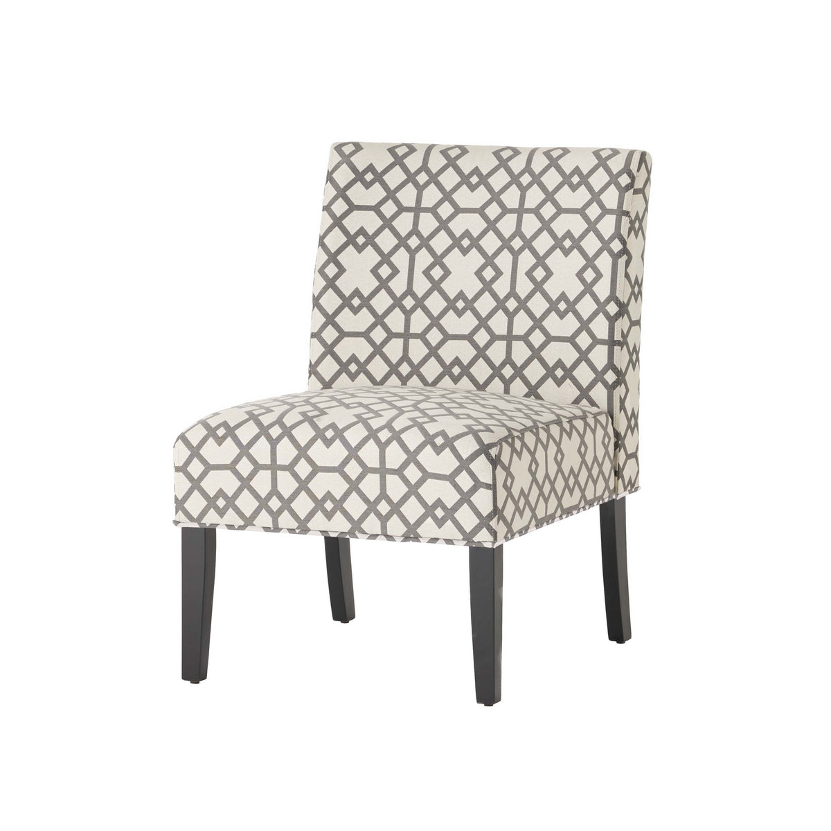 American Smart EP accent chair with modern design, featuring plush upholstery and sleek wooden legs.