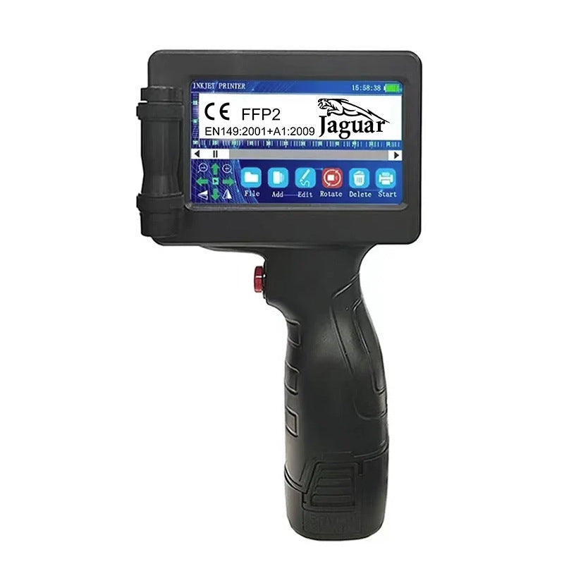 American Smart EP Yaomatec 1755 handheld inkjet printer marking food production dates on packaging.
