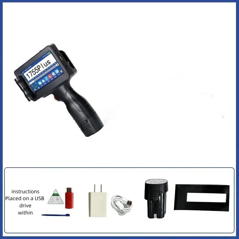 American Smart EP Yaomatec 1755 handheld inkjet printer marking food production dates on packaging assembly line