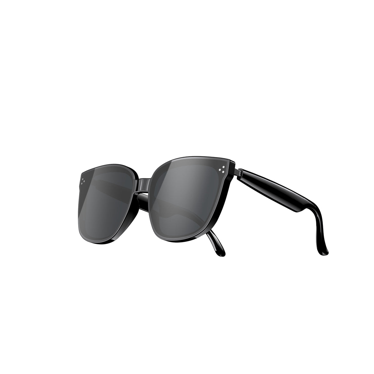 American Smart EP Bluetooth AI sunglasses with built-in headphones, real-time translation, music playback, and call listening features.