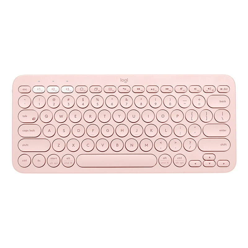 Logitech K380 mini Bluetooth wireless keyboard set with Pebble2+K390 for tablets and phones, featuring compact design and black keys.