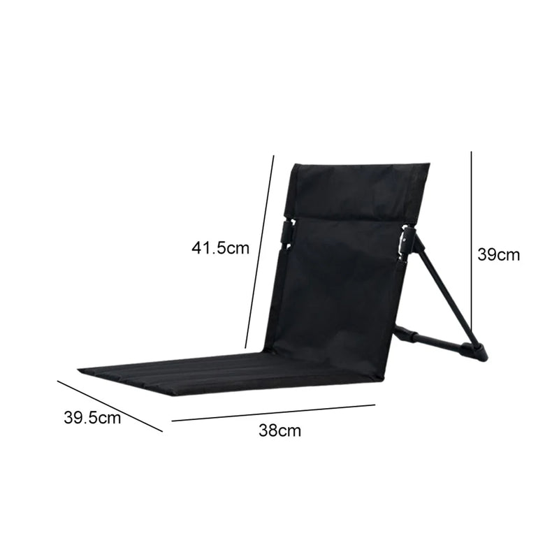 Foldable outdoor camping chair by American Smart - EP with backrest cushion, ideal for picnics, garden, beach, and outdoor relaxation.