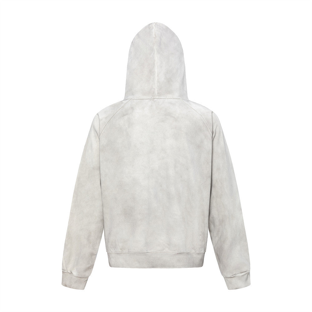 American Smart EP embroidered letter hoodie, loose fit with emblem design, casual streetwear hoodie in soft fabric.
