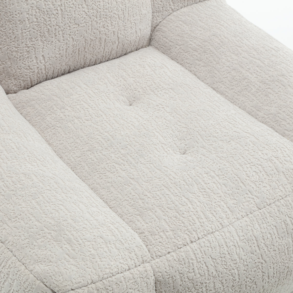 American Smart EP fluffy bean bag chair with footstool, soft memory foam, modern indoor couch chair for comfortable lounging