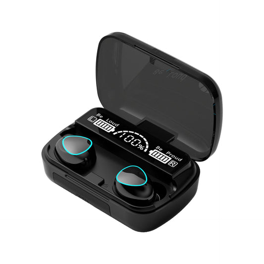 American Smart EP M10 Bluetooth earphones with noise reduction, long battery life, wireless design, ideal for gaming.