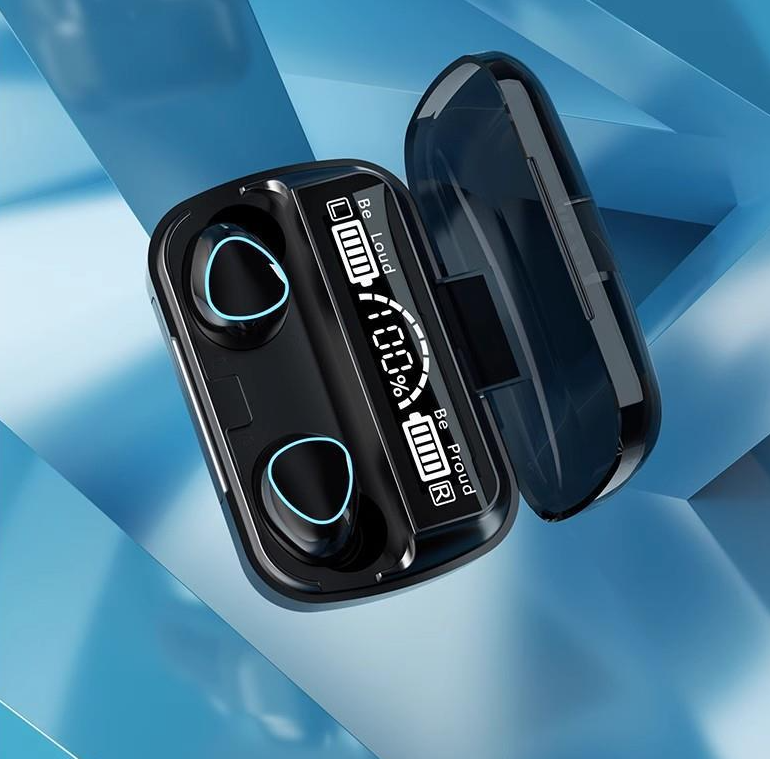 American Smart M10 Bluetooth earphones with noise reduction, long battery life, wireless design, ideal for gaming and everyday use