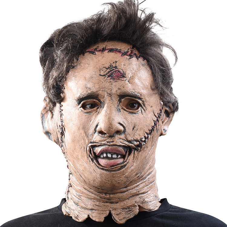 Texas Chainsaw Massacre horror mask by American Smart, featuring a detailed, spooky Halloween masquerade mask inspired by the horror movie.