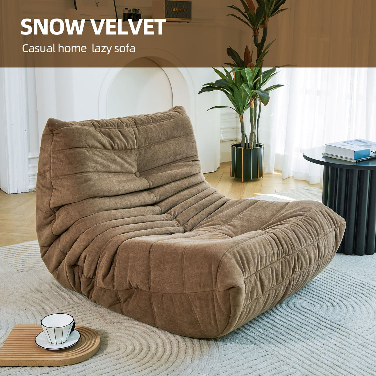 American Smart EP fireside bean bag chair for adults, featuring memory foam for comfortable lounging at home, office, or gaming.